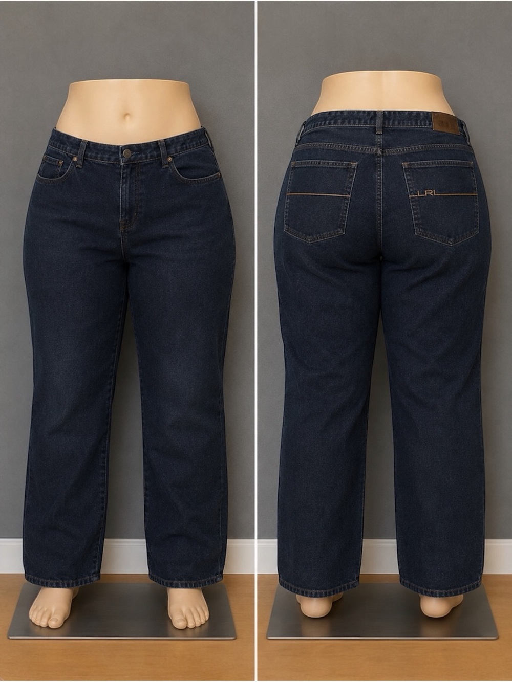 LRL Lauren Jeans Co Ralph Lauren Womens Size 22W Classic Straight Denim  Jeans